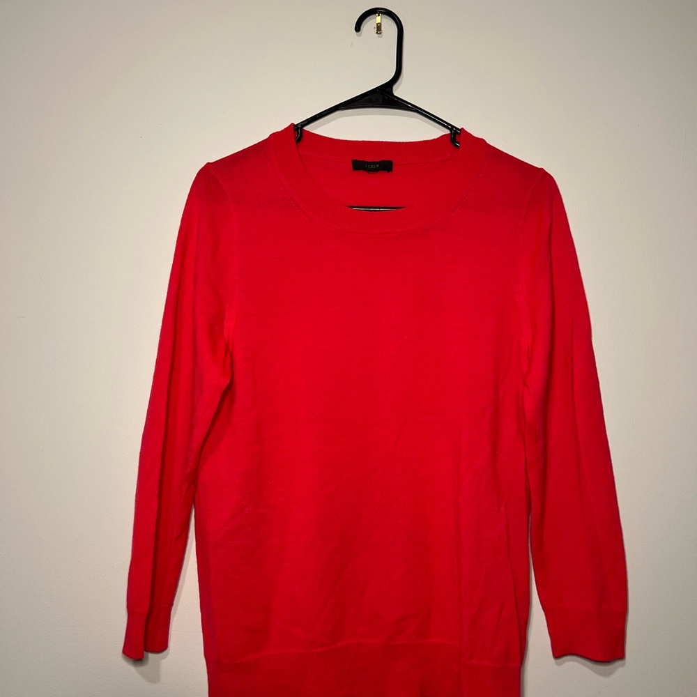 J. Crew Tippi Wool Sweater, Poppy